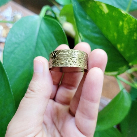 Vintage Copper & Silver Trinkets Small Snuff Box - Picture 5 of 6